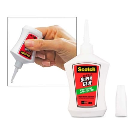 3M Scotch Super Glue Gel, Precision Applicator, 0.14 oz AD125